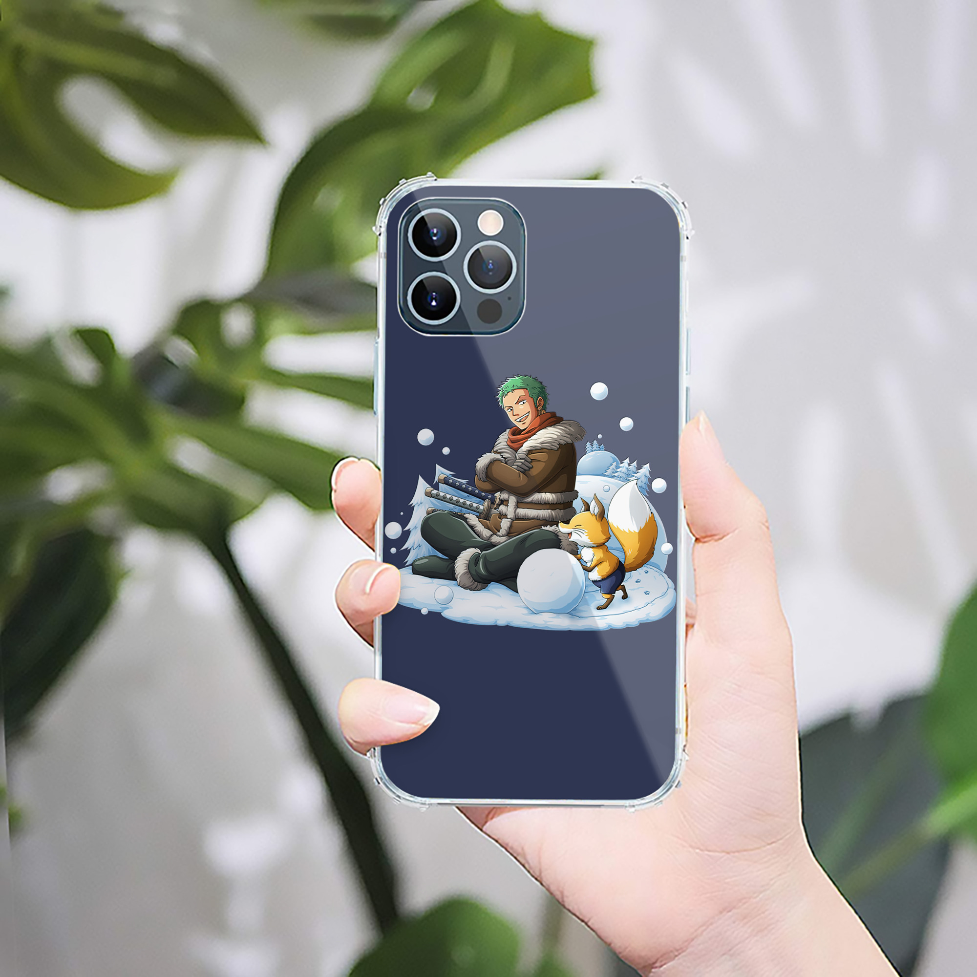 （画像用） ワンピース ロロノア・ゾロ ONE PIECE Roronoa Zoro 【iPhone 12シリーズ対応】透明スマホケース（クリアソフトケース）